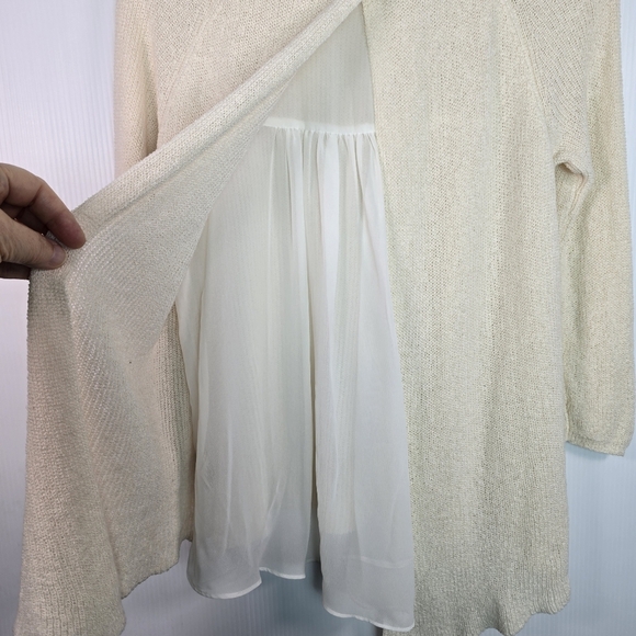 Anthropologie MOTH Women's Pullover Knit Open Back Sweater 3/4 Sleeve XS - Picture 6 of 14